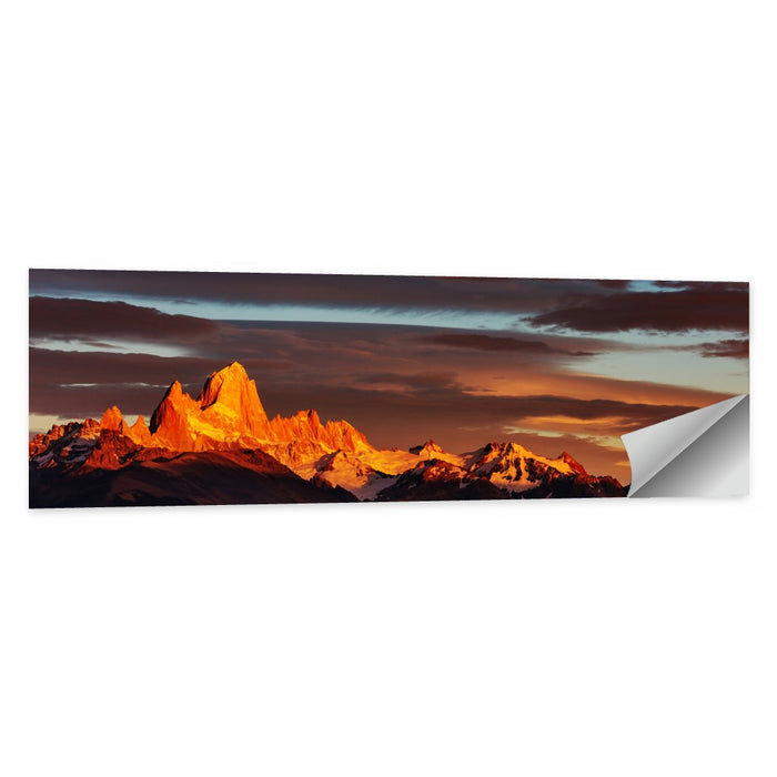 Mount Fitz Roy at Golden Hour Wall Art as a poster print
