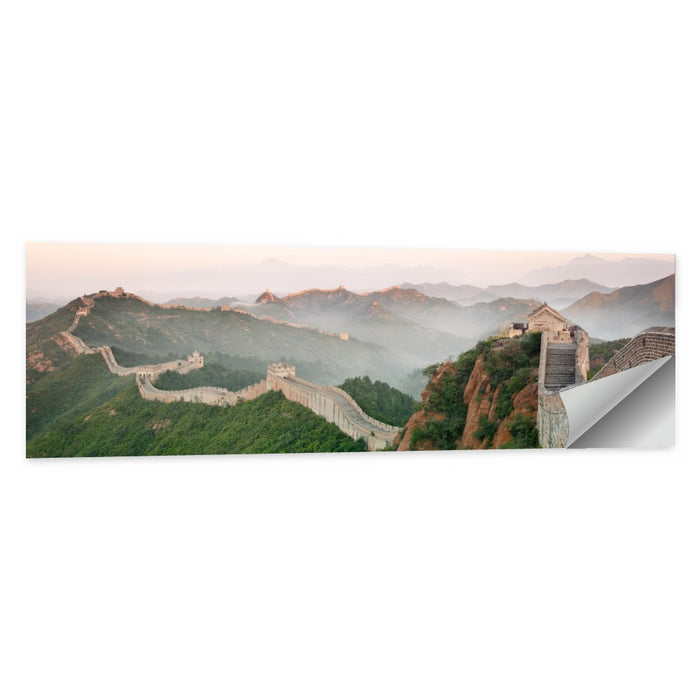 Great Wall of China at Dawn Wall Art as a poster print