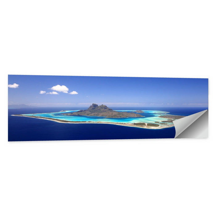 Bora Bora Turquoise Lagoon Wall Art as a poster print