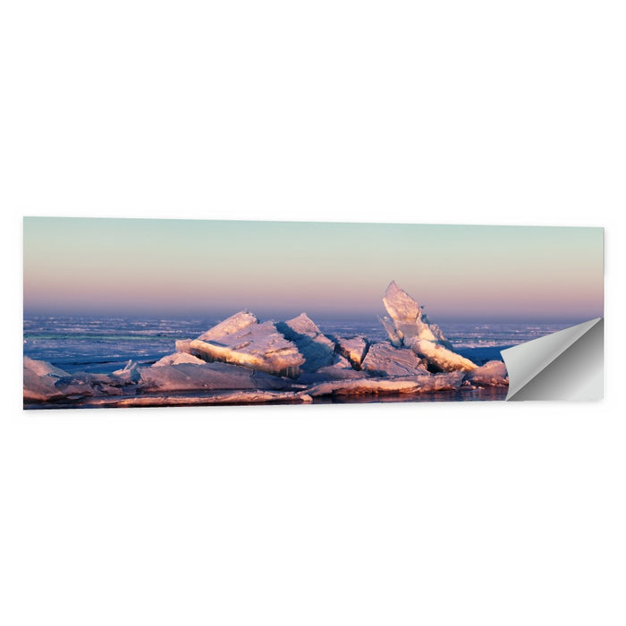Lake Balkhash Ice Hummocks Wall Art as a poster print