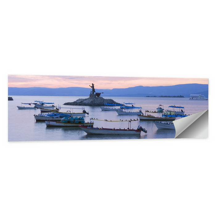 Lake Chapala Islet Sunrise Wall Art as a poster print