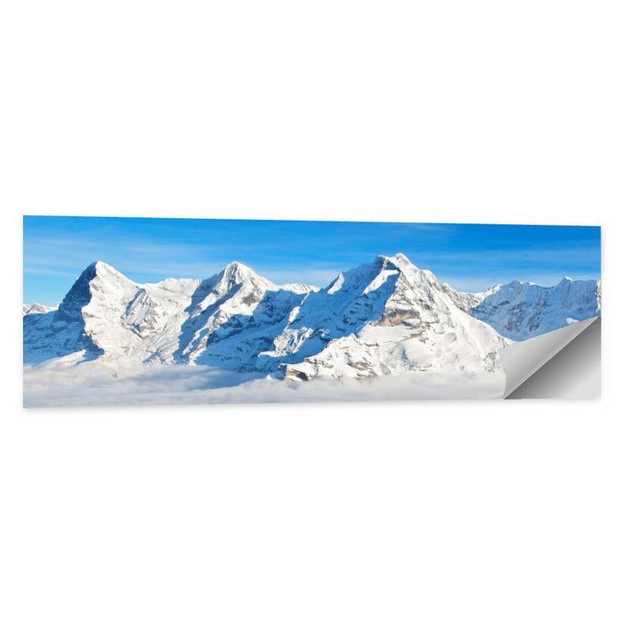 Eiger, Mönch and Jungfrau Peaks Wall Art as a poster print