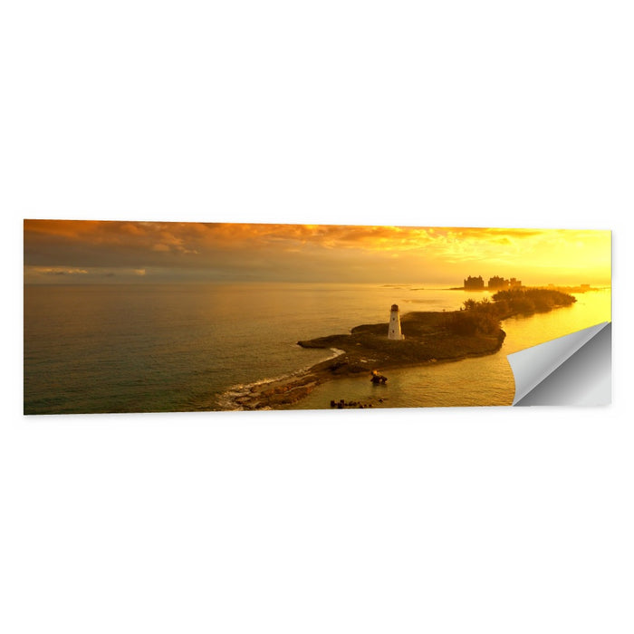 Nassau Lighthouse at Golden Hour Wall Art as a poster print