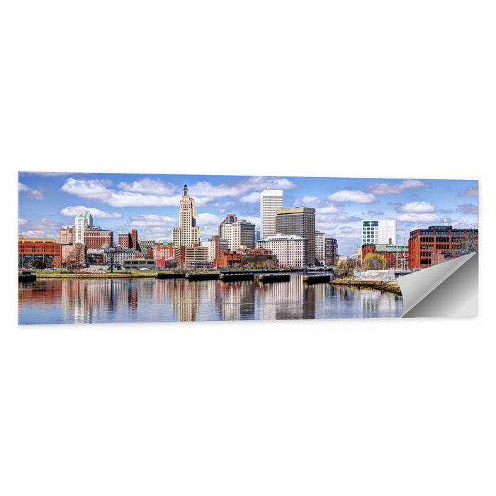 Providence Skyline Wall Art as a poster print
