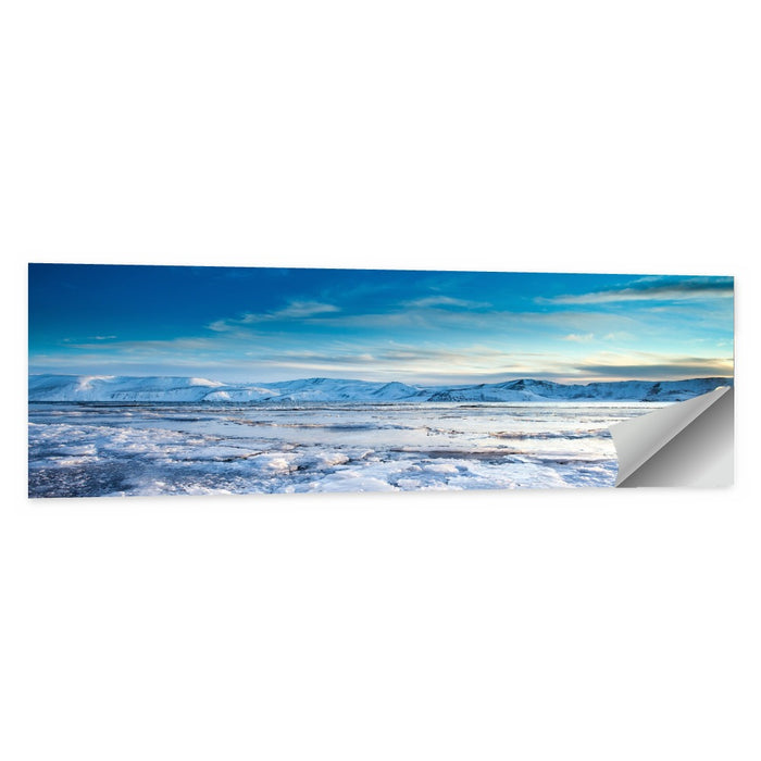 Kleifarvatn Winter Horizon Wall Art as a poster print