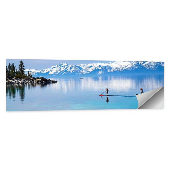 Lake Tahoe Paddleboarders Wall Art as a poster print