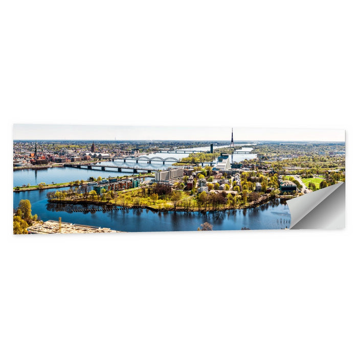 Riga Daugava River View Wall Art as a poster print