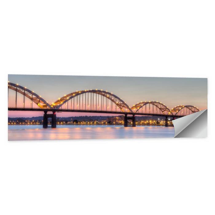 Centennial Bridge at Twilight Wall Art as a poster print