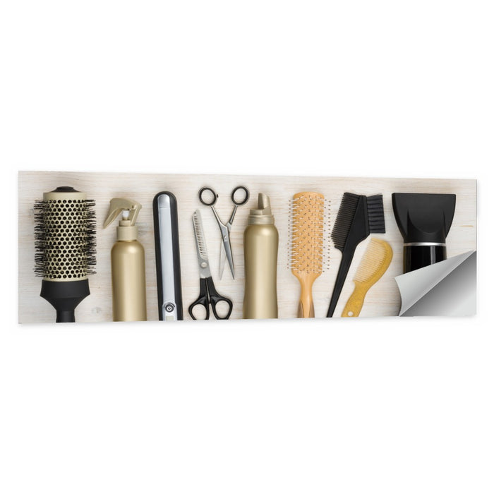 Minimalist Salon Tools Wall Art as a poster print