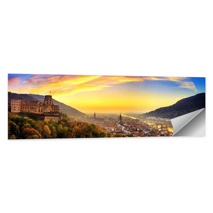 Heidelberg Castle at Dusk Wall Art as a poster print