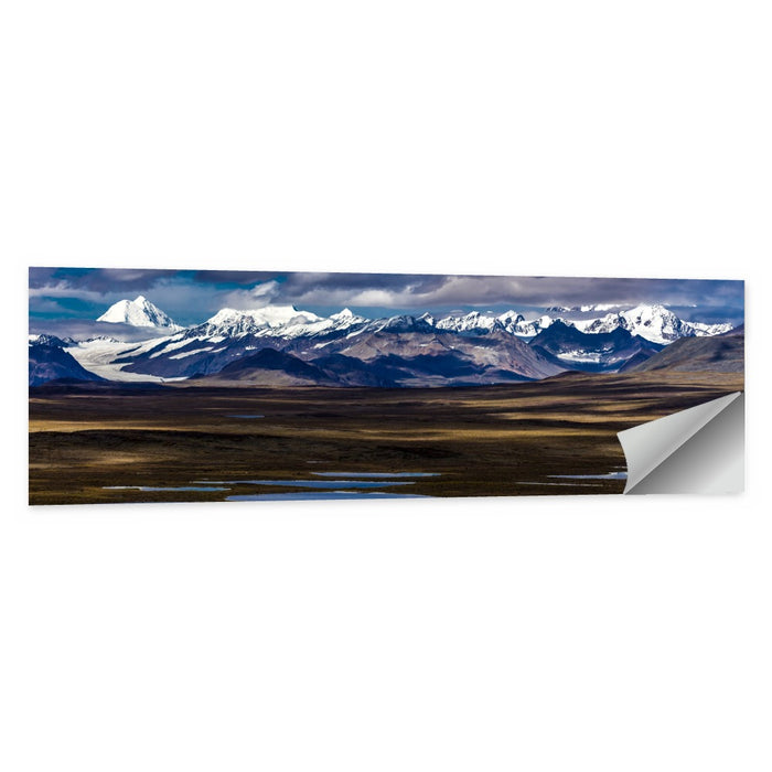 Mount Hess and Mount Debora with Wetlands Wall Art as a poster print