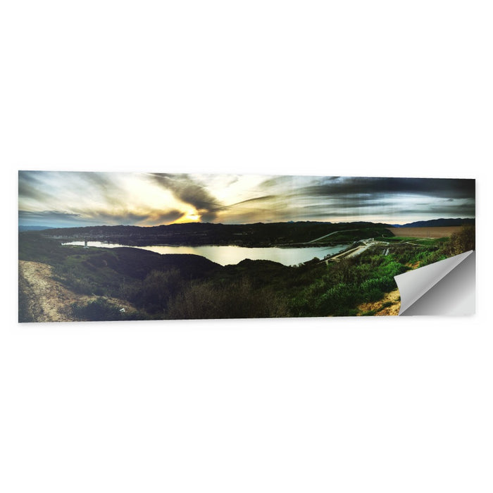 Castaic Lake Sunset Wall Art as a poster print