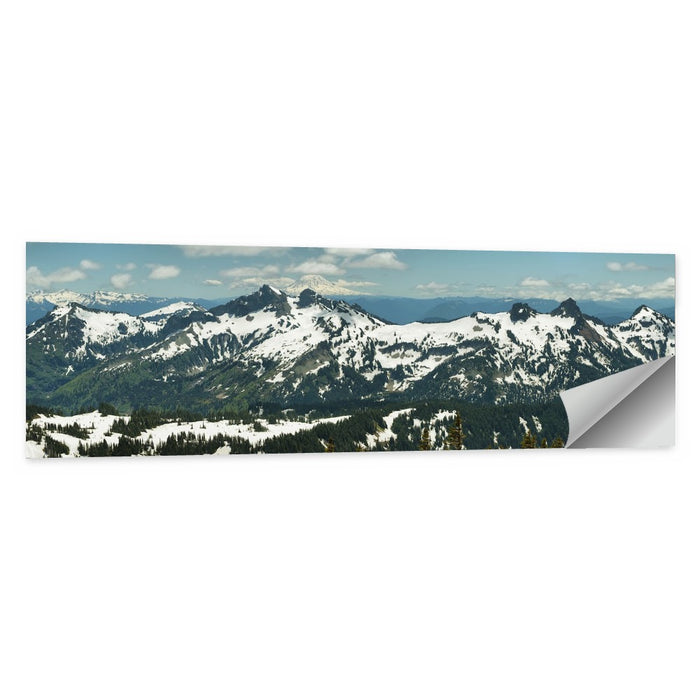 Mount Adams Snow Peaks Wall Art as a poster print