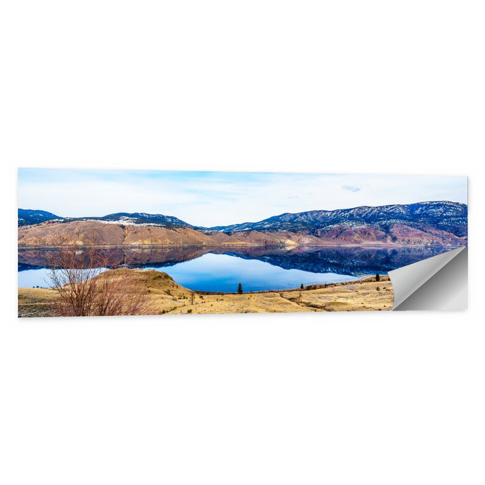 Kamloops Lake Winter Reflection Wall Art as a poster print