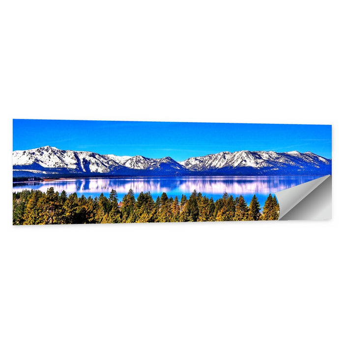 Lake Tahoe Mountain Reflection Wall Art as a poster print