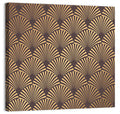 Deco Fan Pattern Illustration Wall Art