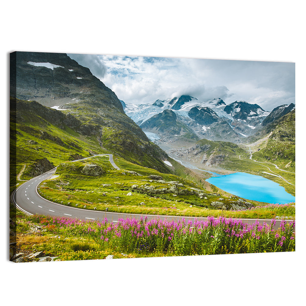 Road In The Swiss Alps Wall Art