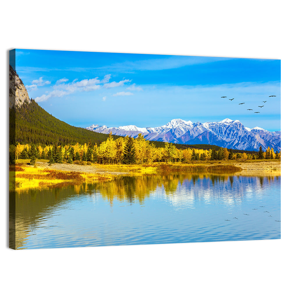 Abraham Lake Reflections Wall Art