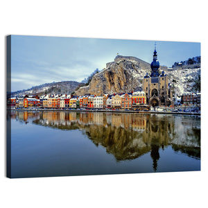 Collegiate Church & River Meuse Belgium Wall Art