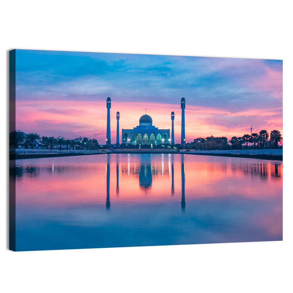 Central Mosque of Songkhla at Sunset Wall Art