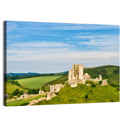 The Ruins Of Corfe Castle Wall Art