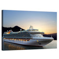 Cruise Ship at Sunset Wall Art