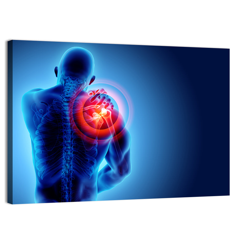 Shoulder Pain X-ray Wall Art
