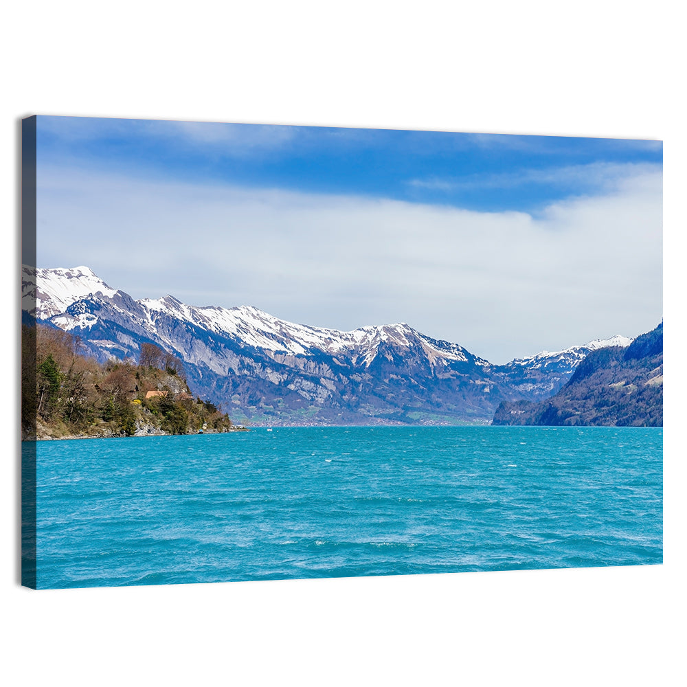 Lake Brienz Wall Art, canvas print, landscape