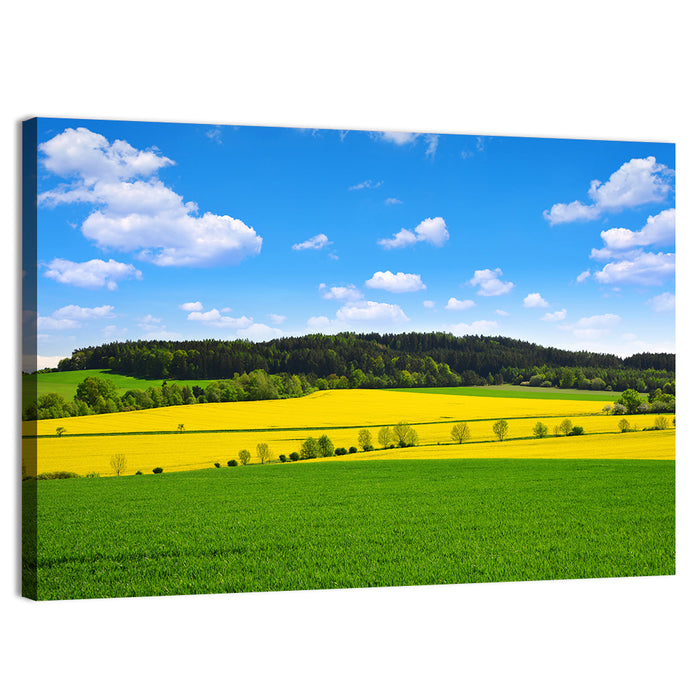 Spring Czech Countryside Landscape Wall Art as a canvas print