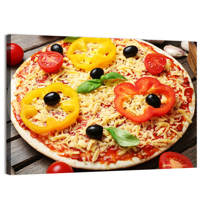 Pizza Ingredients Close-up Wall Art
