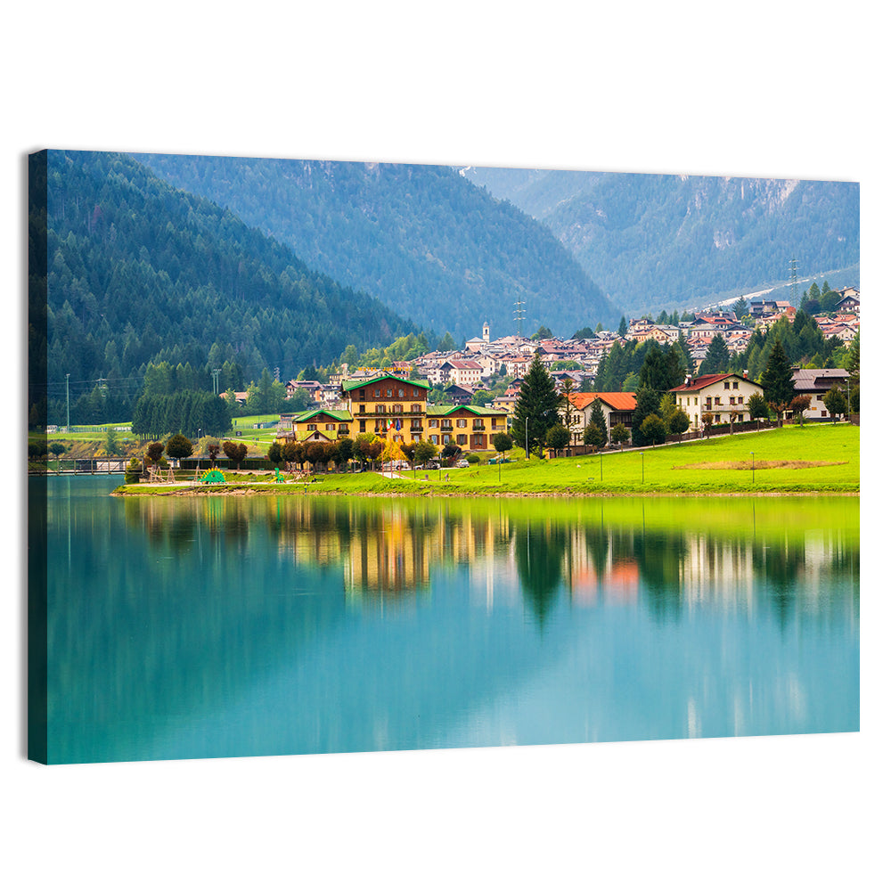 Lake Auronzo Reflection Wall Art