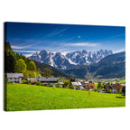 Gosau Village in Austrian Alps Wall Art