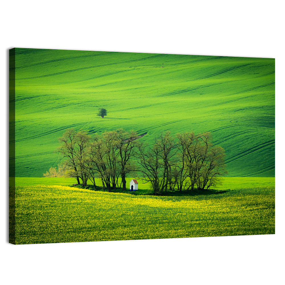 Chapel of Saint Barbara, Moravia Wall Art, canvas print, landscape