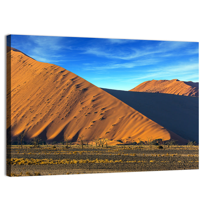 Namib Desert Dunes Wall Art as a canvas print