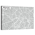 Moscow City Map Wall Art