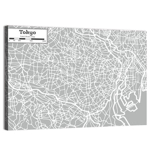 Tokyo Map Wall Art