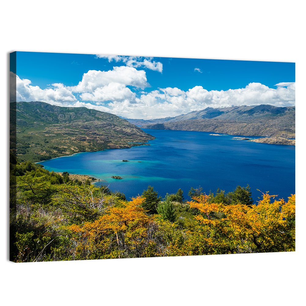 Lake Cochrane Autumn Shore Wall Art