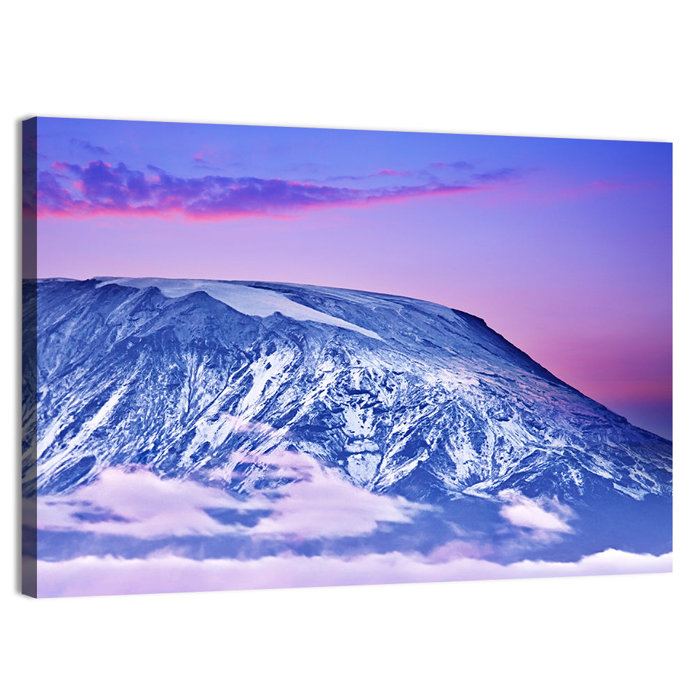 Purple Dusk Over Kilimanjaro Wall Art