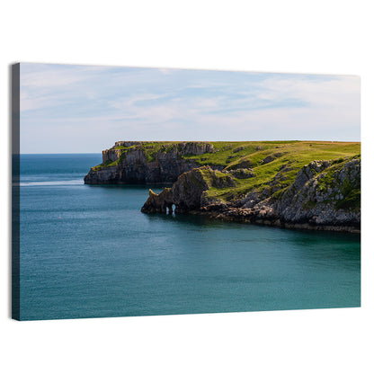 Barafundle Bay Clifftop and Sea Arch Wall Art