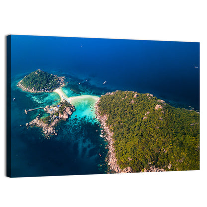 Koh Nang Yuan Aerial View Wall Art