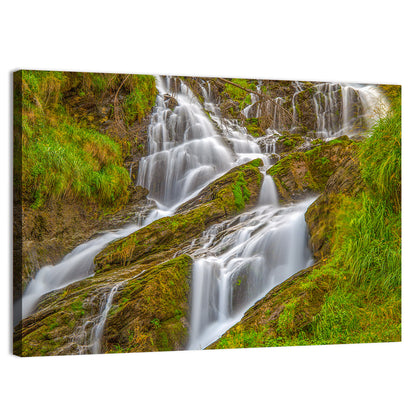 Tiered Waterfall in Val D'aosta Wall Art