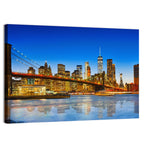 Brooklyn Bridge at Dusk, Lower Manhattan Wall Art