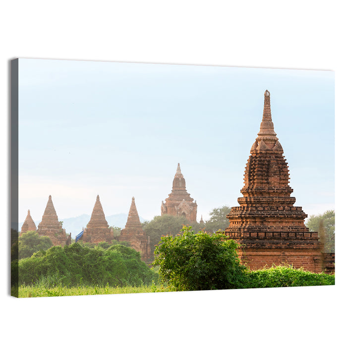 Ancient Pagodas of Bagan Wall Art as a canvas print