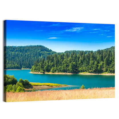 Lokvarsko Lake Turquoise Shoreline Wall Art