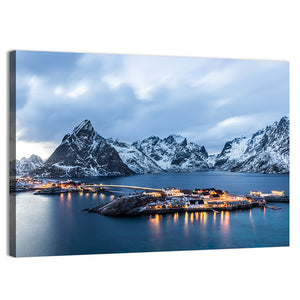 Lofoten Island At Blue Hour Wall Art