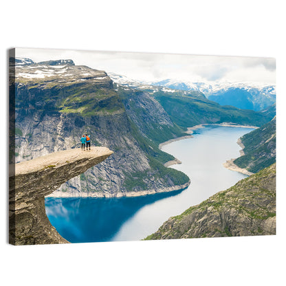 Trolltunga Rock Ledge, Odda Norway Wall Art