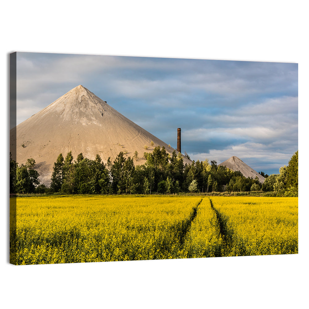 Estonian Oil Shale Ash Heaps Wall Art, canvas print, landscape