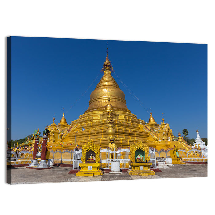 Kuthodaw Pagoda, Mandalay Wall Art as a canvas print