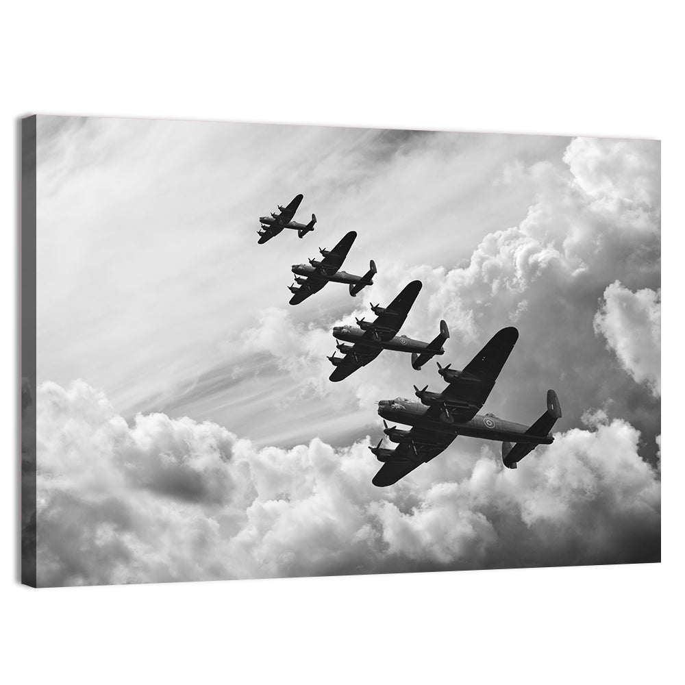 Lancaster Bombers in Formation Wall Art