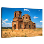 Sunlit Ruined Orthodox Cathedral Wall Art